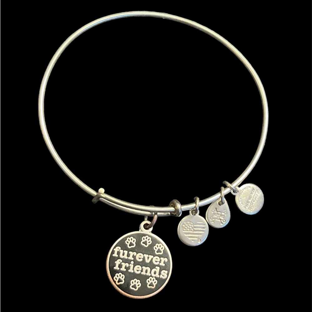 Alex and Ani adjustable charm bracelet furever friends